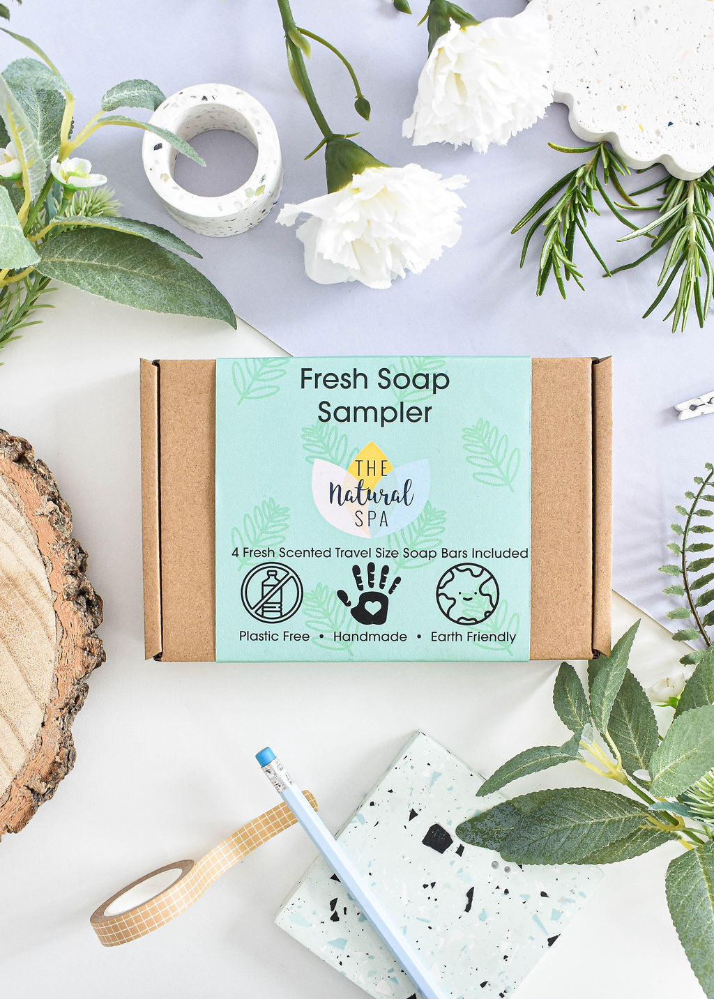 Fresh Scented Soap Trial Box 4 Pieces Thenaturalspa - Rosetta Creative Boutique